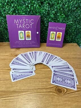 Mystic Tarot Pack Paperback Book and 78 Tarot Cards Carlton